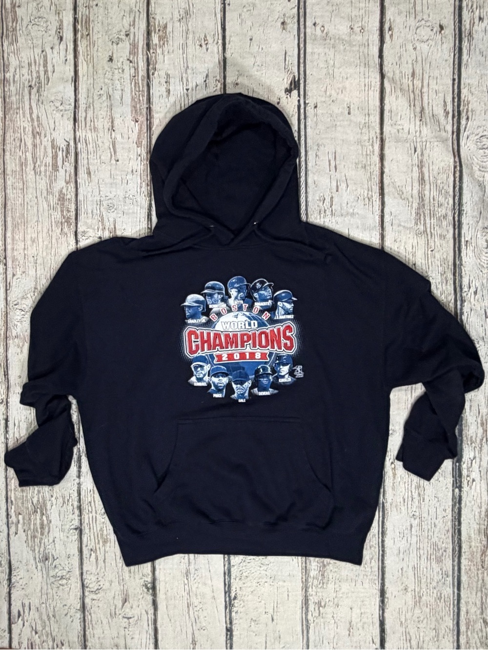 Boston Red Sox 2018 MLB Baseball Champions Hoodie Sweatshirt